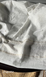 将图像加载到图库查看器中, Women's Lakhnavi Handcrafted Mul Chanderi Semi - Stitched Angrakha And Dupatta Set- HONC0303236