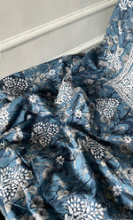 将图像加载到图库查看器中, Women's Lakhnavi Handcrafted Cotton Chikankari Unstitched Kurti Fabric - HONC0315337