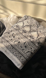Load image into Gallery viewer, Alayna Women's Lakhnavi Handcrafted Unstitched Cotton Chikankari Suit Material - HONC0294234