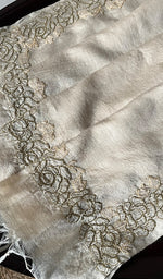 Load image into Gallery viewer, Women's Lakhnavi Handcrafted Munga Silk Chikankari Dupatta - HONC01252245