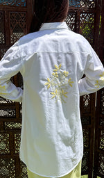 Load image into Gallery viewer, Women's Lakhnavi Handcrafted Cotton Chikankari Top - HONC0282059