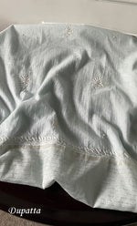 将图像加载到图库查看器中, Women's Lakhnavi Handcrafted Mul Chanderi Unstitched Kurta And Dupatta Set - HONC0273088