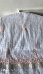 Load image into Gallery viewer, Women's Lakhnavi Handcrafted Mul Chanderi Unstitched Kurta And Dupatta Set - HONC0317073