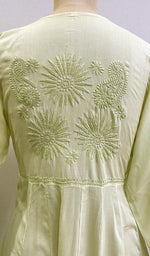 将图像加载到图库查看器中, Sabana Women's Lucknowi Handcrafted Muslin Chikankari Anarkali Dress- HONC0164006