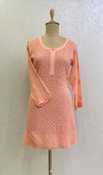 Load image into Gallery viewer, Women's Lucknowi Handcrafted Viscose Georgette Chikankari Top - HONC0155552