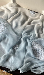 将图像加载到图库查看器中, Women's Lakhnavi Handcrafted Cotton Chikankari Suit Material - HONC0289729