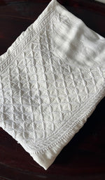 Load image into Gallery viewer, Women's Lakhnavi Handcrafted Modal Cotton Chikankari Unstitched Kurti Fabric - HONC0242111