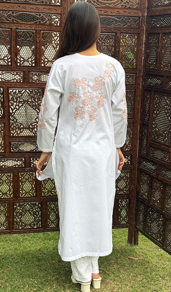 Women's Lucknowi Handcrafted Cotton Chikankari Kurti - HONC0276956