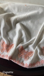 Load image into Gallery viewer, Titlee Women's Lakhnavi Handcrafted Mul Chanderi Unstitched Kurta And Dupatta Set - HONC0300382