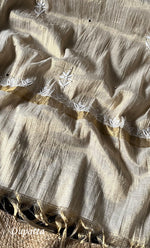 Load image into Gallery viewer, Women's Lakhnavi Handcrafted Tissue Chanderi Unstitched Kurta And Dupatta Set - HONC0282346