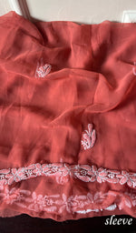 Load image into Gallery viewer, Women's Lucknowi Handcrafted Faux-Georgette Chikankari Suit Material - HONC0263425