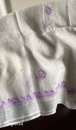 Load image into Gallery viewer, Gulpari Women's Lakhnavi Handcrafted Mul Chanderi Semi - Stitched Kurta And Dupatta Set - HONC0243892
