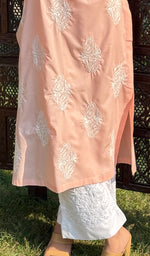 Load image into Gallery viewer, Zoha Women's Lucknowi Handcrafted Cotton Chikankari Kurti - HONC0234312