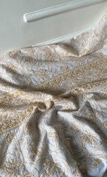 Load image into Gallery viewer, Women's Lakhnavi Handcrafted Cotton Chikankari Unstitched Kurti Fabric - HONC0318058