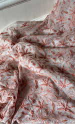 将图像加载到图库查看器中, Women's Lakhnavi Handcrafted Pure Organza Chikankari Unstitched Kurta And Dupatta Set- HONC0271902