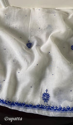 将图像加载到图库查看器中, Shirin Women's Lakhnavi Handcrafted Mul Chanderi Kurta And Dupatta Set - HONC0267998