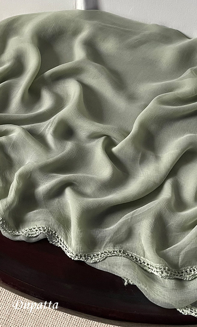 Women's Lakhnavi Handcrafted Unstitched Cotton Chikankari Suit Material - HONC0317004