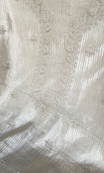 将图像加载到图库查看器中, Lucknowi Handcrafted Munga Silk Chikankari Unstitched Men's Kurta Fabric - HONC0282779
