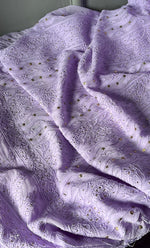 Load image into Gallery viewer, Women's Lakhnavi Handcrafted Viscose Georgette Chikankari Kurti Fabric - HONC0207167