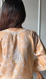 Load image into Gallery viewer, Meerab Women's Lucknowi Handcrafted Cotton Chikankari Kurti - HONC0289716