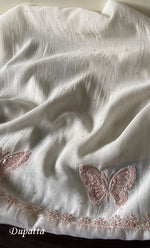 Load image into Gallery viewer, Women's Lakhnavi Handcrafted Mul Chanderi Unstitched Kurta And Dupatta Set - HONC0302247