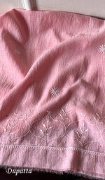 将图像加载到图库查看器中, Laiba Women's Lakhnavi Handcrafted Mul Chanderi Semi - Stitched Anarkali And Dupatta Set - HONC0275208