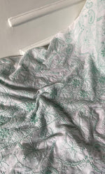 Load image into Gallery viewer, Women's Lakhnavi Handcrafted Cotton Chikankari Unstitched Kurti Fabric - HON0318050