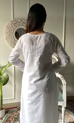Load image into Gallery viewer, Women's Lucknowi Handcrafted Cotton Chikankari Kurti - HONC0330732