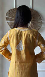 Load image into Gallery viewer, Sezuka Women's Lakhnavi Handcrafted Cotton Chikankari Top - HONC0350777