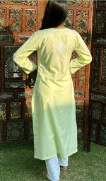 Load image into Gallery viewer, Gulnaaz Women's Lucknowi Handcrafted Cotton Chikankari Kurti-HONC0148338