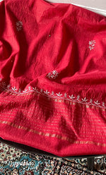 将图像加载到图库查看器中, Women's Lakhnavi Handcrafted Semi- stitched Mul Chanderi Kurta And Dupatta Set - HONC0282410