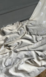 Load image into Gallery viewer, Saima Women's Lakhnavi Handcrafted Pure Silk Georgette Chikankari Kurti Fabric - NC038321