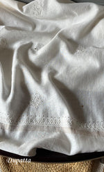 Load image into Gallery viewer, Women's Lakhnavi Handcrafted Maheshwari Mul Chanderi Unstitched Kurta And Dupatta Set- HONC0276233