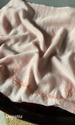 Load image into Gallery viewer, Women's Lakhnavi Handcrafted Mul Chanderi Unstitched Kurta And Dupatta Set- HONC0312986