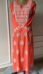 将图像加载到图库查看器中, Women's Lucknowi Handcrafted Cotton Chikankari Kurti - HONC0300977