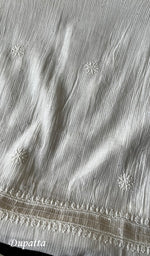 将图像加载到图库查看器中, Women's Lakhnavi Handcrafted Mul Chanderi Unstitched Kurta And Dupatta Set - HONC0282223
