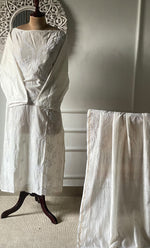 Load image into Gallery viewer, Women's Lakhnavi Handcrafted Chanderi Silk Semi - Stitched Kurta And Dupatta Set - HONC0314227