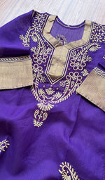 将图像加载到图库查看器中, Women's Lakhnavi Handcrafted Cotton Chikankari Kurti - NC4229