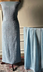 将图像加载到图库查看器中, Women's Lakhnavi Handcrafted Pure Silk Georgette Chikankari Kurta And Dupatta Set- HONC0300705