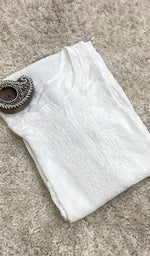 Load image into Gallery viewer, Faiza Women's Lucknowi Handcrafted Modal Cotton Chikankari Kurti - HONC0209846