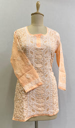 Load image into Gallery viewer, Women's Lucknowi Handcrafted White Cotton Chikankari Top - HONC0165230