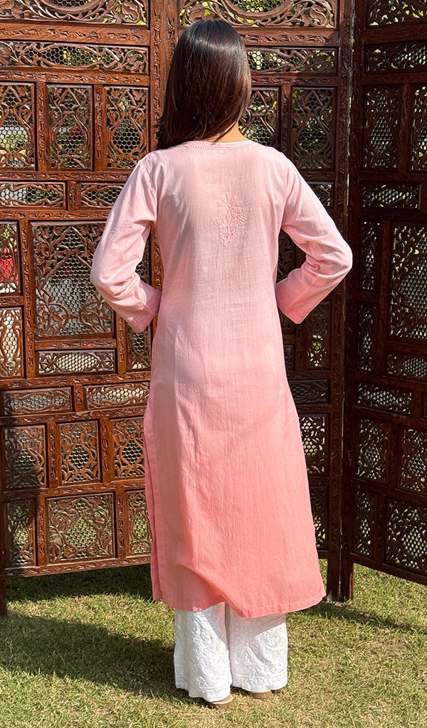 Mehreen Women's Lucknowi Handcrafted Cotton Chikankari Kurti - HONC0204309