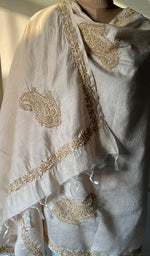 Load image into Gallery viewer, Women's Lakhnavi Handcrafted Munga Silk Chikankari Dupatta - HONC0180059