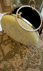 Load image into Gallery viewer, Elegant Floral Chik0ankari Handle Clutch - HONC0313577