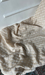 Load image into Gallery viewer, Lucknowi Handcrafted Munga Silk Chikankari Unstitched Men's Kurta Fabric - HONC0337756