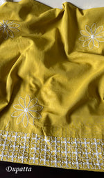 将图像加载到图库查看器中, Hera Women's Lakhnavi Handcrafted Cotton Chikankari Suit Material - HONC0275055