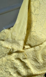 Load image into Gallery viewer, Women's Lakhnavi Handcrafted Pure Silk Georgette Semi -Stitched Chikankari Kurti Fabric - HONC0274183
