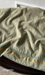 Load image into Gallery viewer, Women's Lakhnavi Handcrafted Mul Chanderi UnStitched Kurta And Dupatta Set - HONC0310811