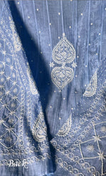 将图像加载到图库查看器中, Tripty Women's Lakhnavi Handcrafted Mul Chanderi Semi - Stitched Anarkali And Dupatta Set - HONC0351524