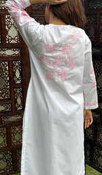将图像加载到图库查看器中, Women's Lucknowi Handcrafted Cotton Chikankari Kurti - HONC0274388